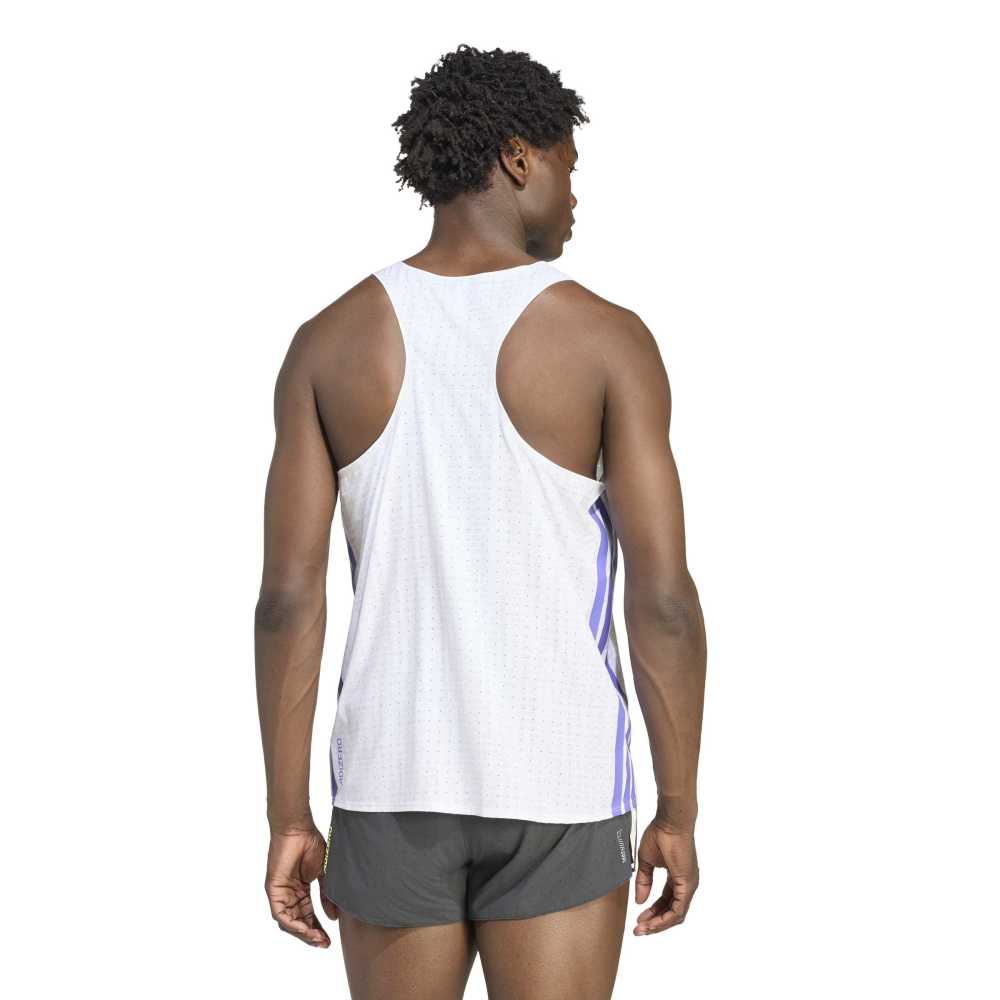 Adidas Adizero Singlet Herre Hvit/Lilla