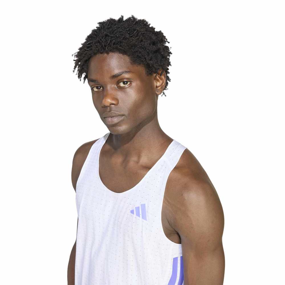 Adidas Adizero Singlet Herre Hvit/Lilla