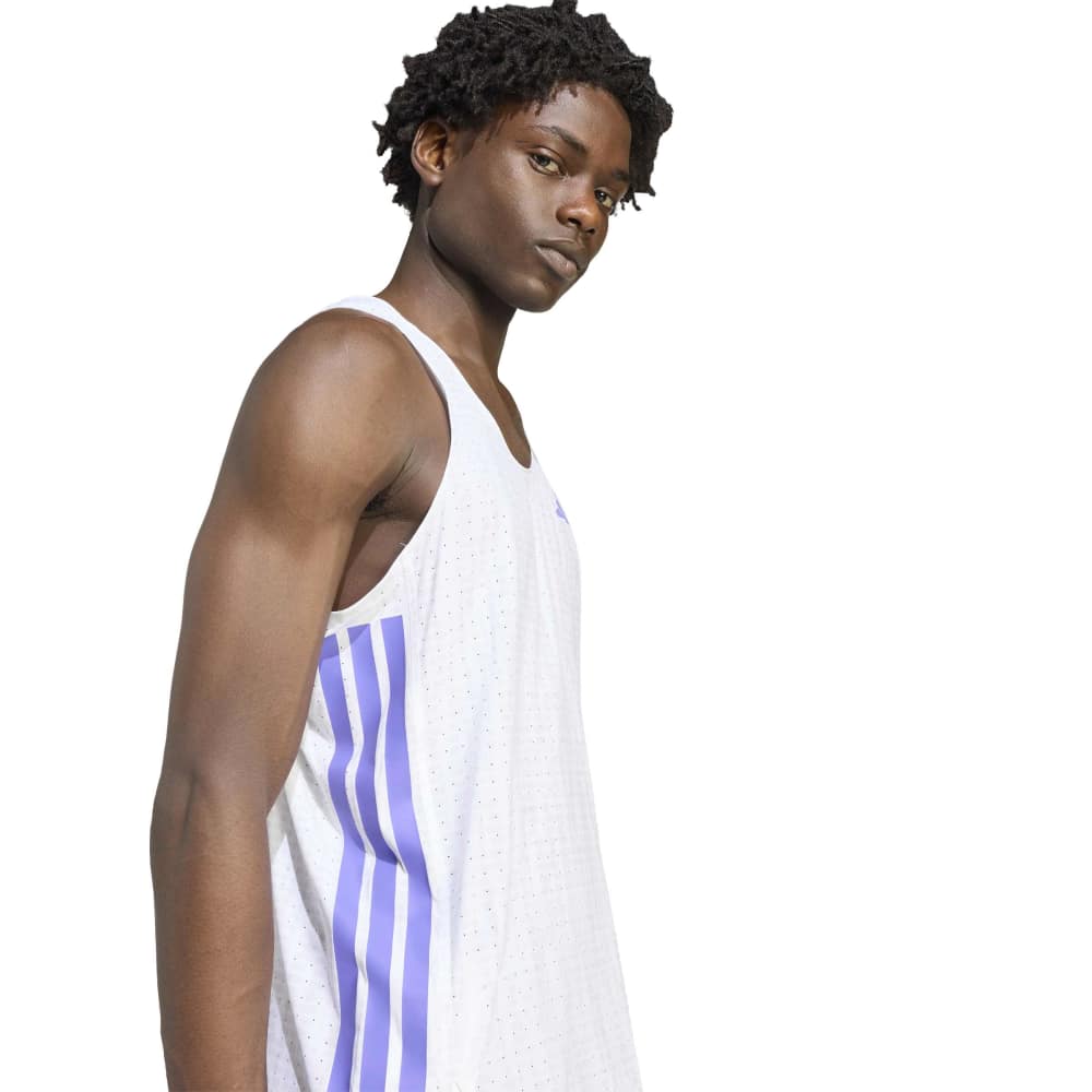 Adidas Adizero Singlet Herre Hvit/Lilla