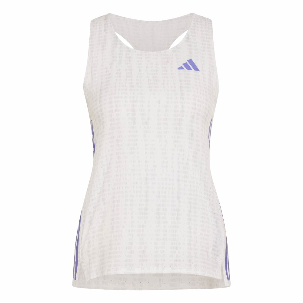 Adidas Adizero Singlet Dame Hvit/Lilla