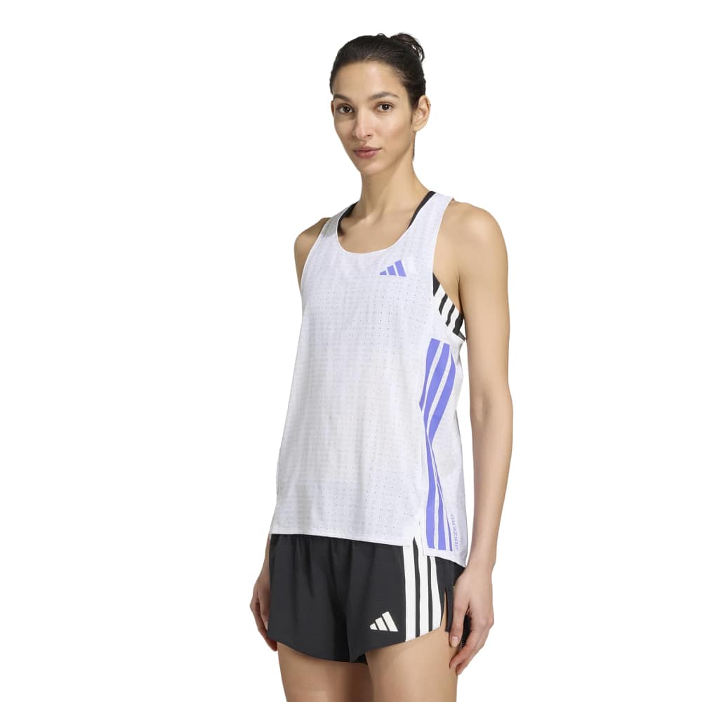 Adidas Adizero Singlet Dame Hvit/Lilla