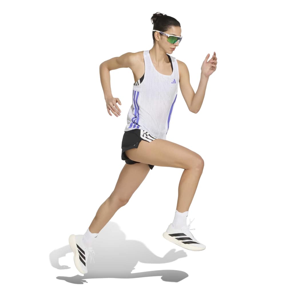 Adidas Adizero Singlet Dame Hvit/Lilla