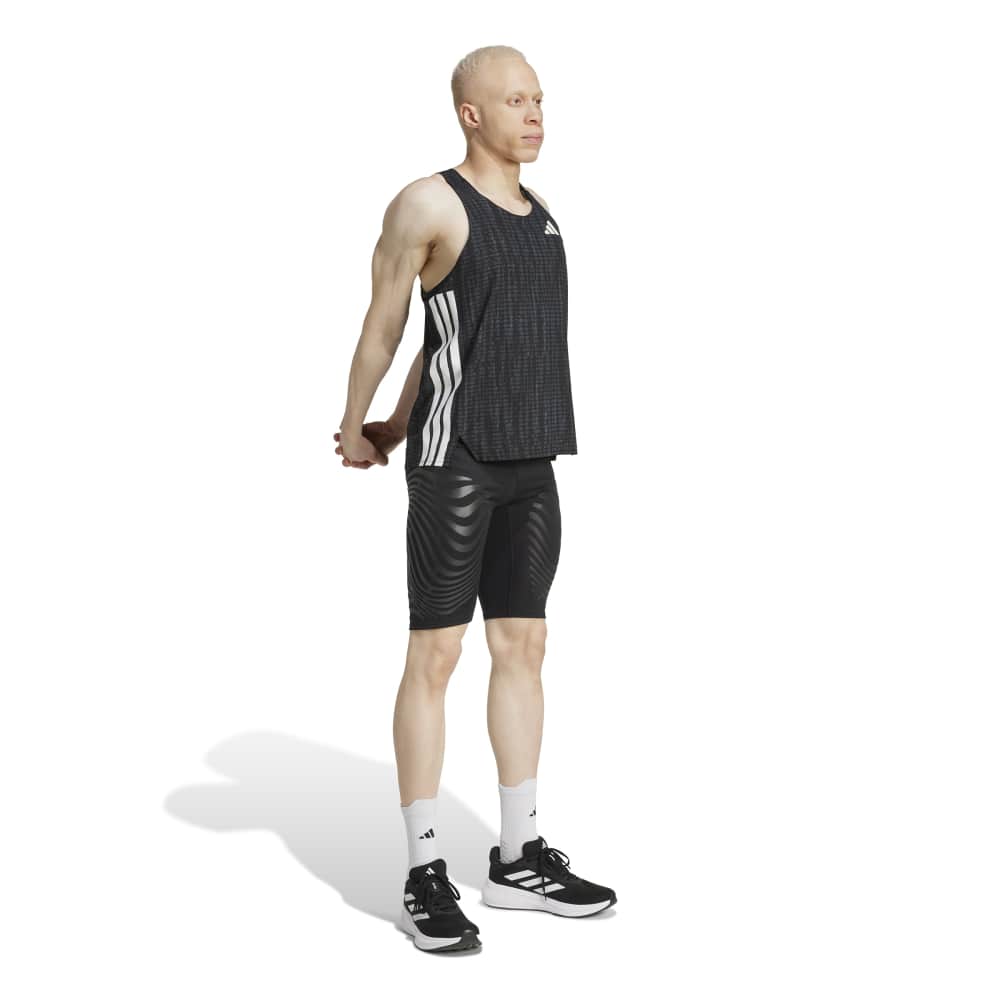 Adidas Adizero Singlet Herre Sort/Hvit