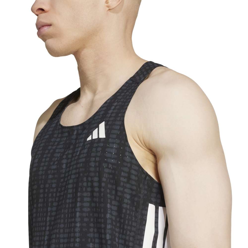 Adidas Adizero Singlet Herre Sort/Hvit