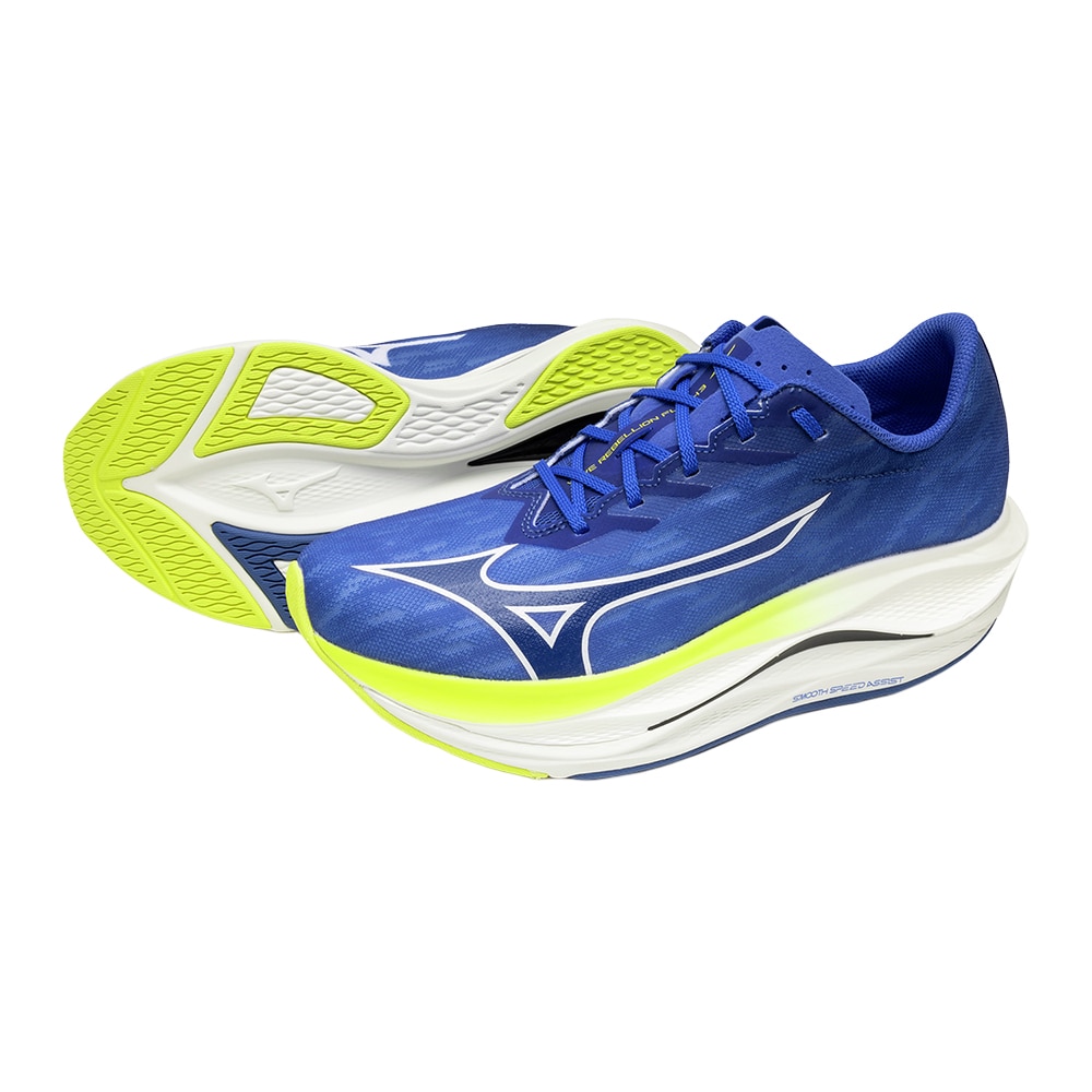 Mizuno Wave Rebellion Flash 3 Løpesko Herre Blå/Gul