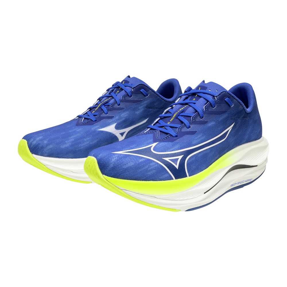 Mizuno Wave Rebellion Flash 3 Løpesko Herre Blå/Gul