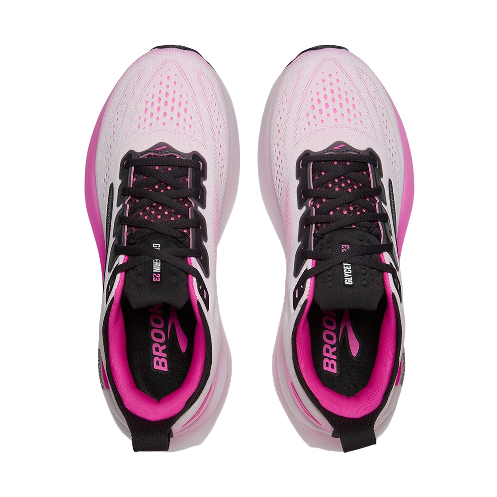 Brooks Glycerin 23 Løpesko Dame Hvit/Rosa