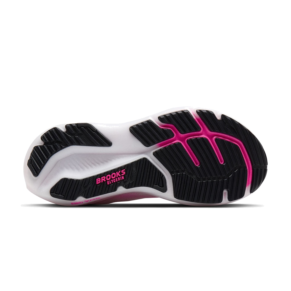 Brooks Glycerin 23 Løpesko Dame Hvit/Rosa