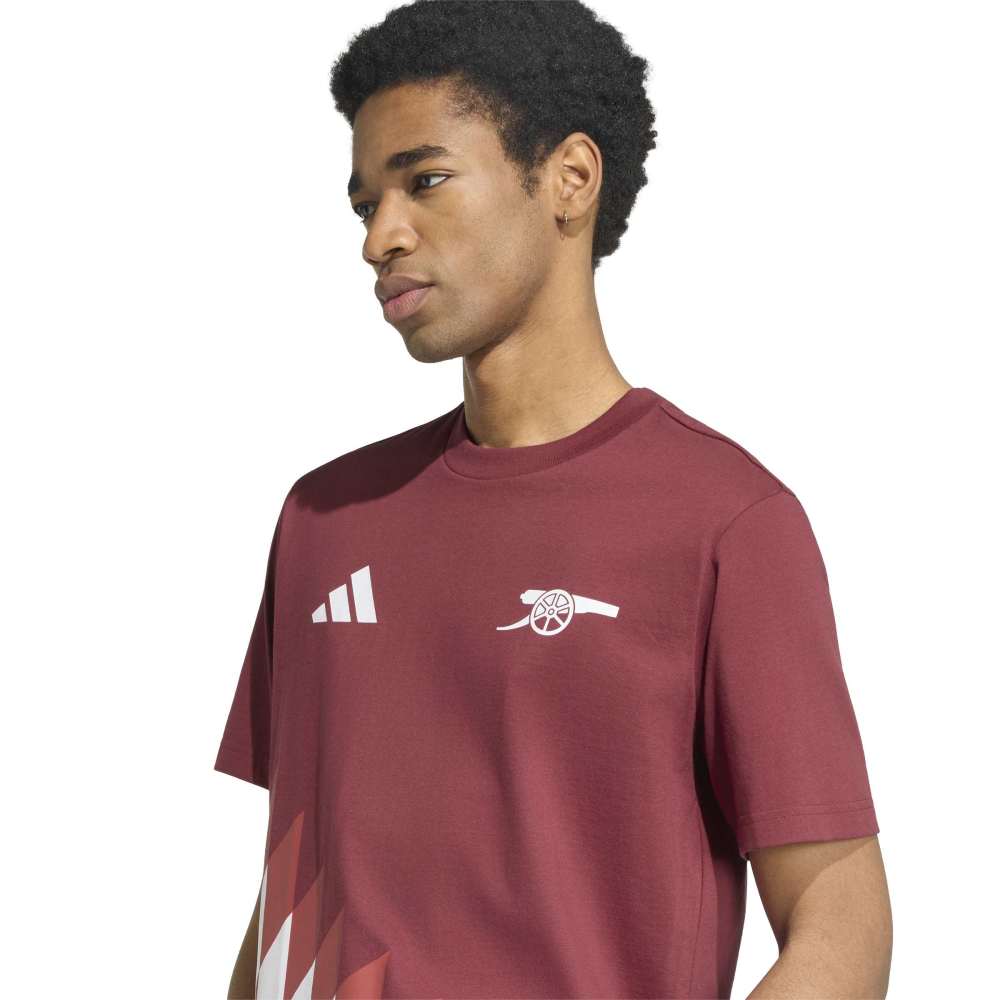 Adidas Arsenal Stadium Graphic T-Skjorte 26/27 Burgunder