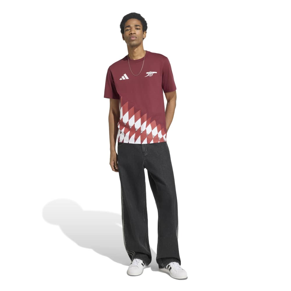 Adidas Arsenal Stadium Graphic T-Skjorte 26/27 Burgunder