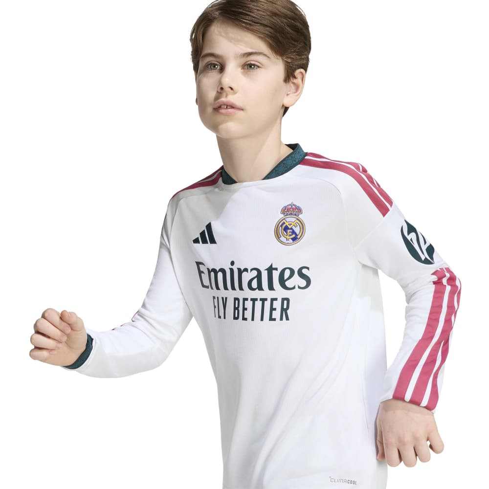 Adidas Real Madrid Langermet Fotballdrakt 26/27 Barn Hjemme