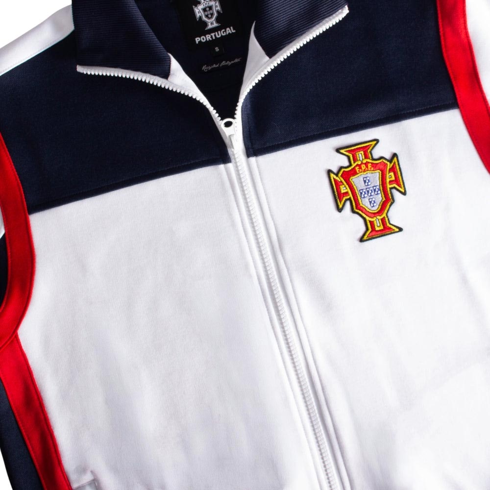 Copa Portugal 1986 Retro Fotballjakke Hvit/Marine