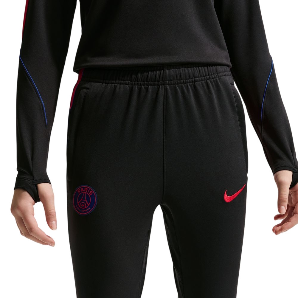 Nike PSG Dri-FIT Strike Fotballbukse 26/27 Barn Sort/Rød