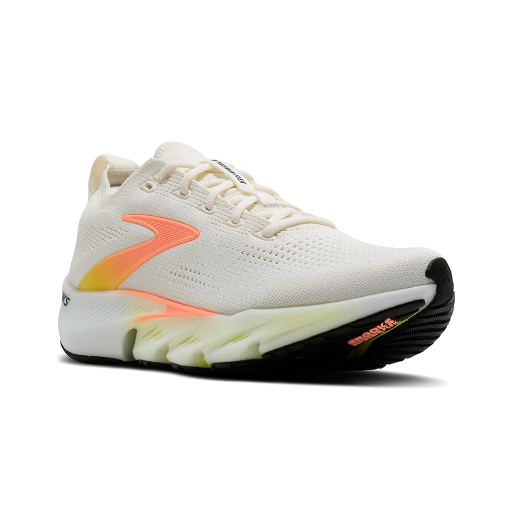 Brooks Glycerin Flex Løpesko Dame Hvit/Oransje