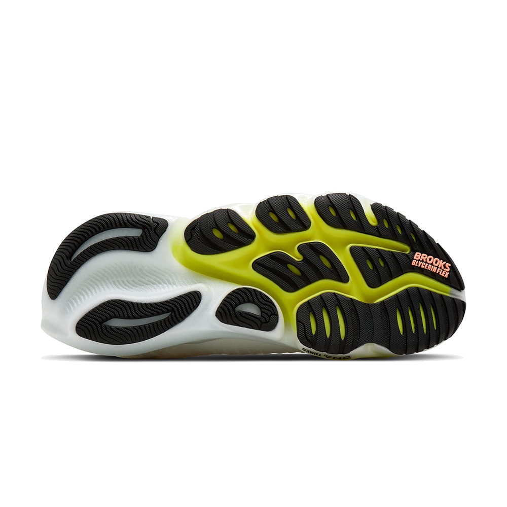 Brooks Glycerin Flex Løpesko Dame Hvit/Oransje