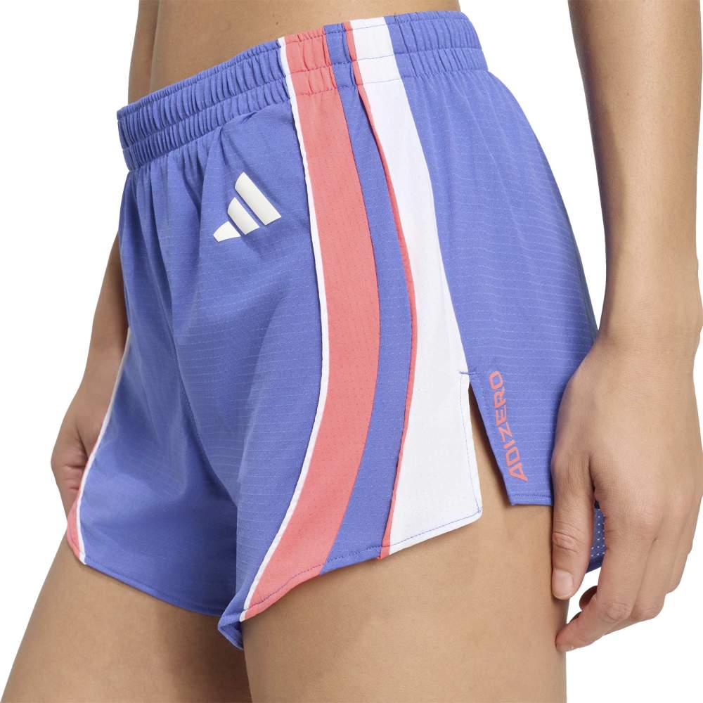 Adidas Adizero Archive Løpeshorts Dame Blå/Rød