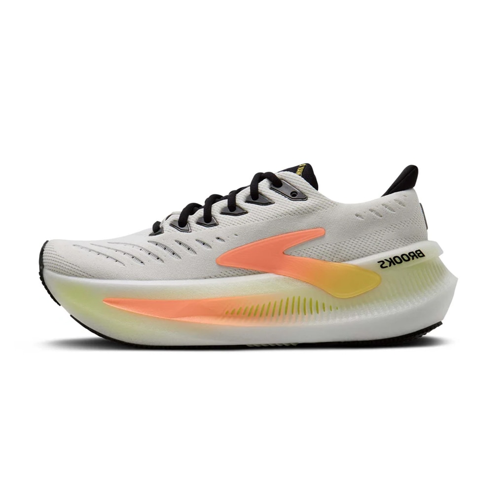 Brooks Glycerin Max 2 Løpesko Dame Hvit/Oransje