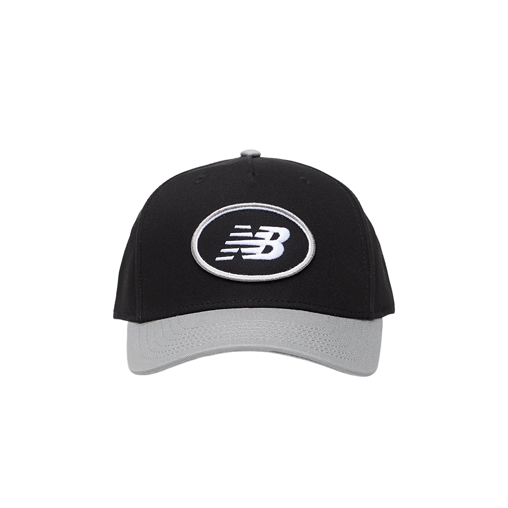New Balance 5 Panel A Frame Cap Sort/Grå