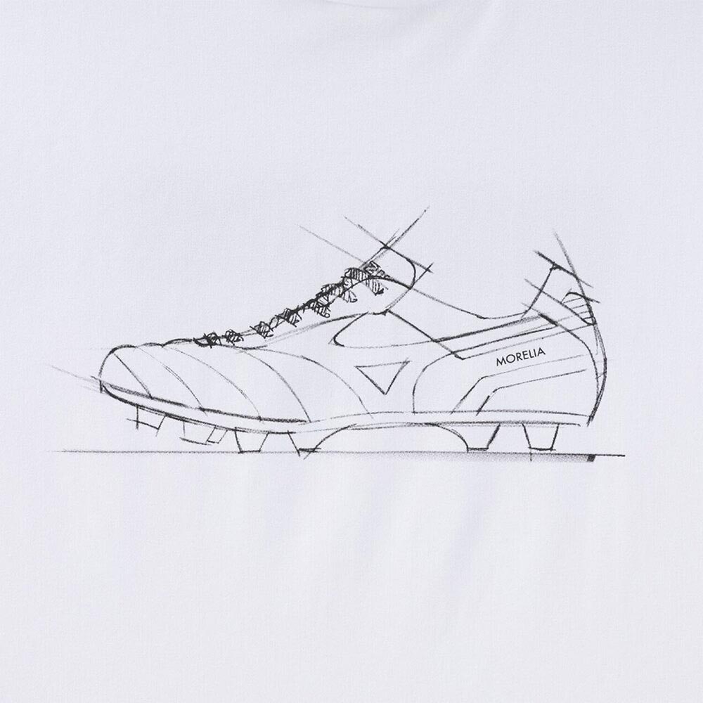 Mizuno Morelia Off Print Jubileumstrøye Hvit