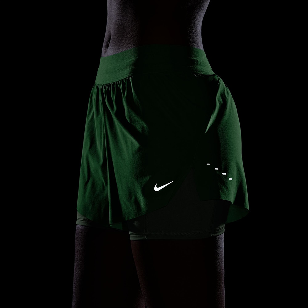 Nike Dri-Fit Swift 2in1 Løpeshorts Dame Grønn