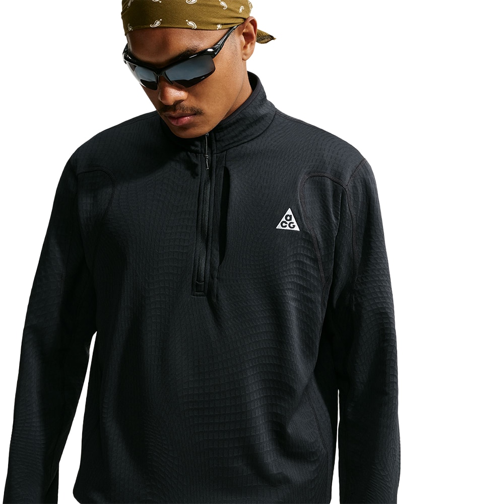 ACG Therma-FIT Wolf Grid Half-Zip Langermet Trøye Herre Sort