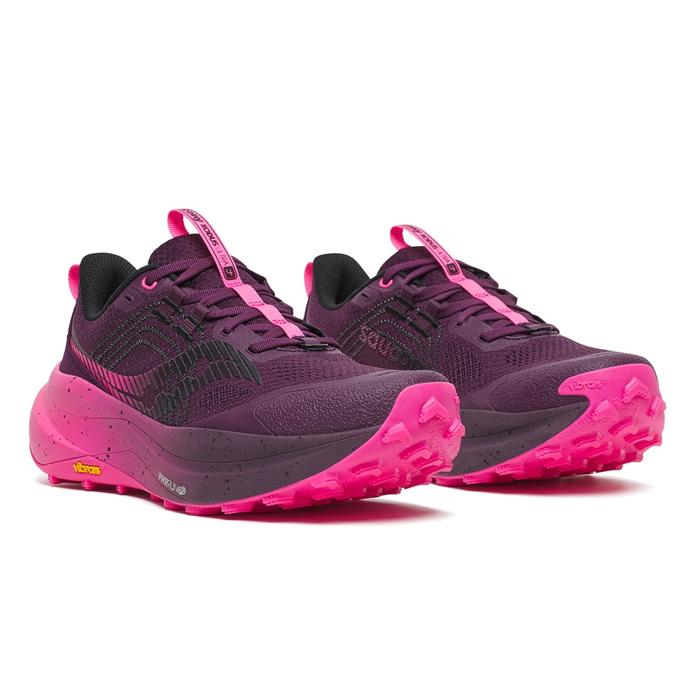 Saucony Xodus Ultra 4 Løpesko Dame Sort/Rosa