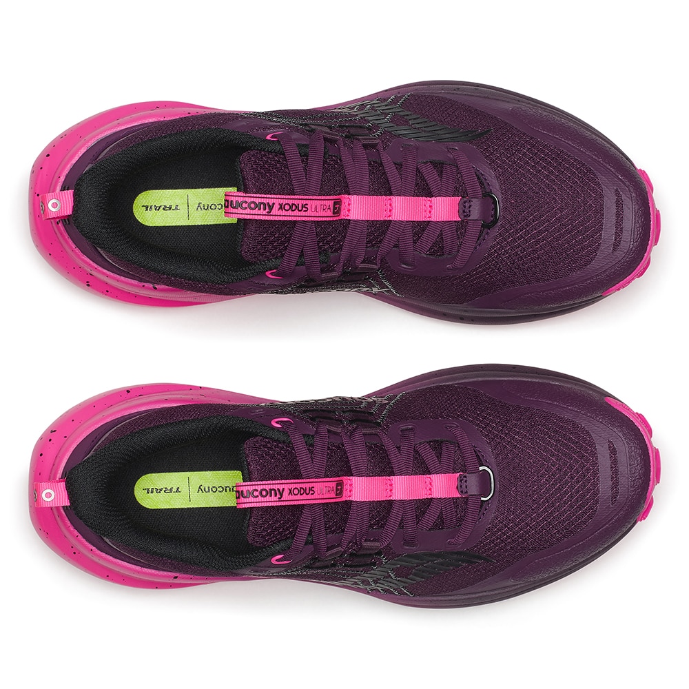Saucony Xodus Ultra 4 Løpesko Dame Sort/Rosa