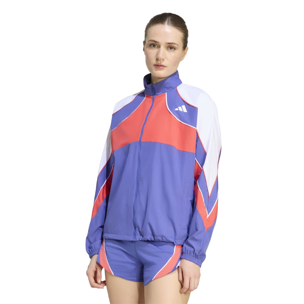 Adidas Adizero Archive Løpejakke Dame Blå/Rød