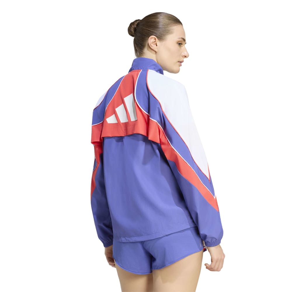 Adidas Adizero Archive Løpejakke Dame Blå/Rød