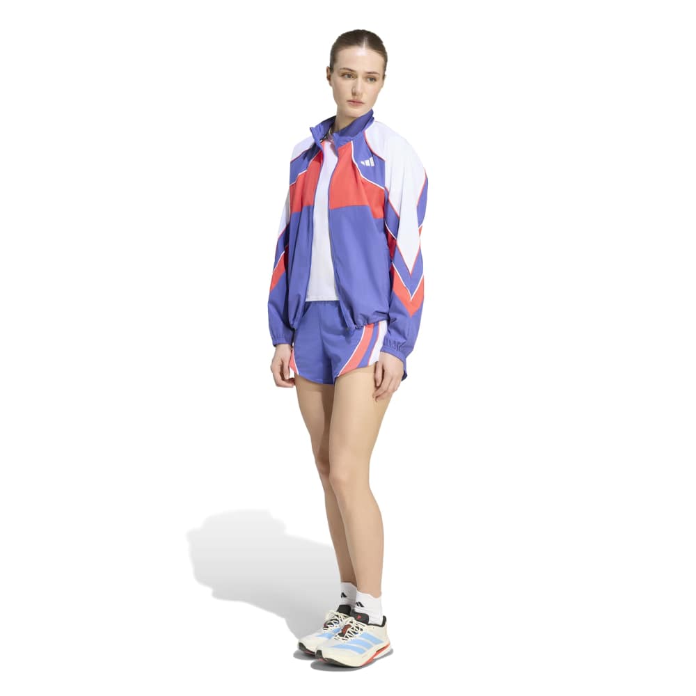 Adidas Adizero Archive Løpejakke Dame Blå/Rød