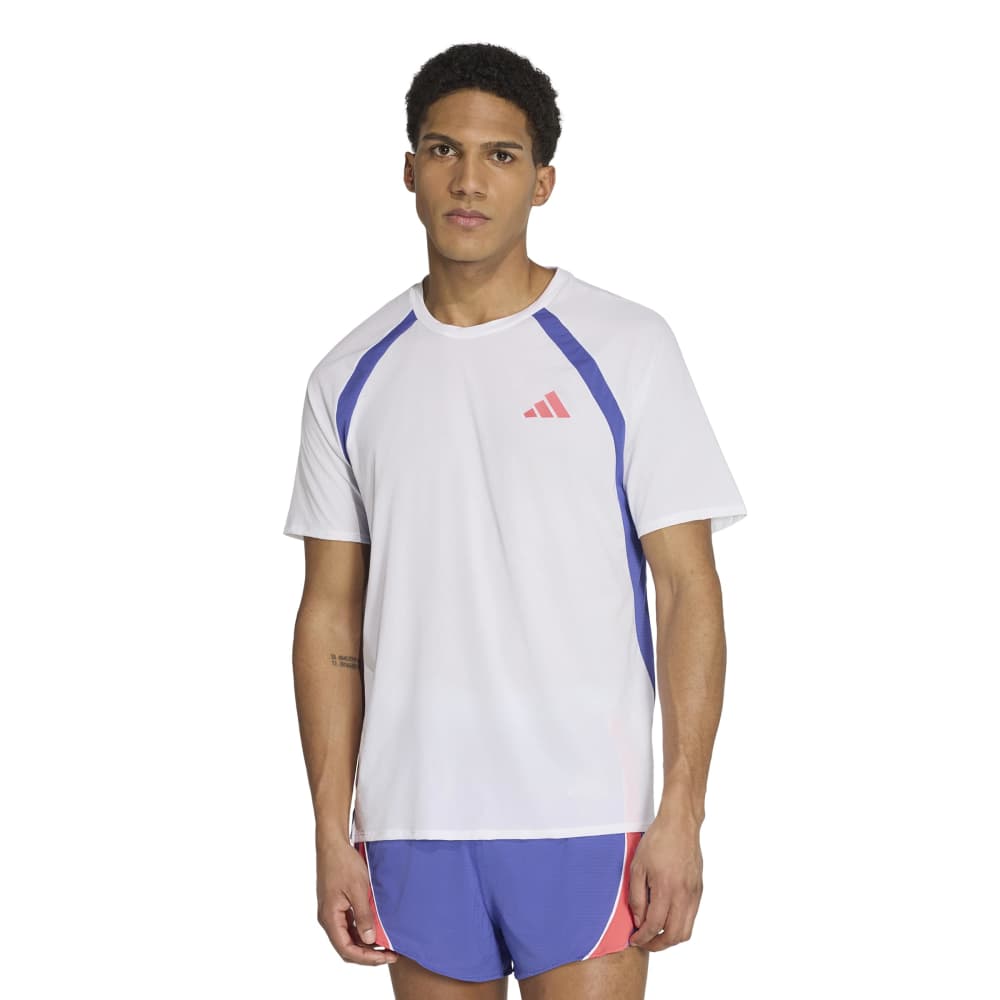 Adidas Adizero Archive T-skjorte Herre Hvit/Blå