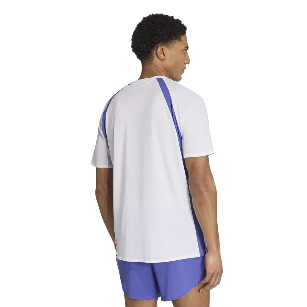 Adidas Adizero Archive T-skjorte Herre Hvit/Blå