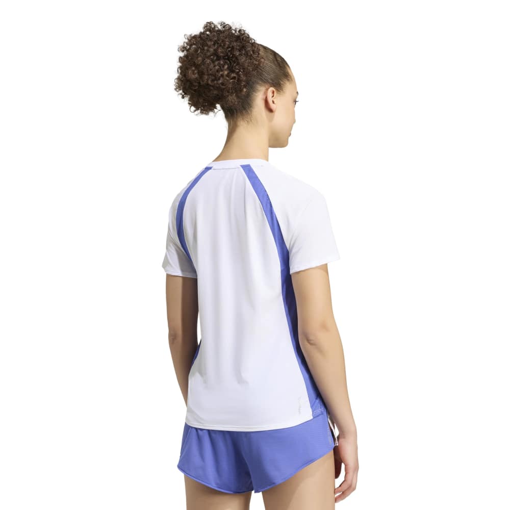 Adidas Adizero Archive T-skjorte Dame Hvit/Blå