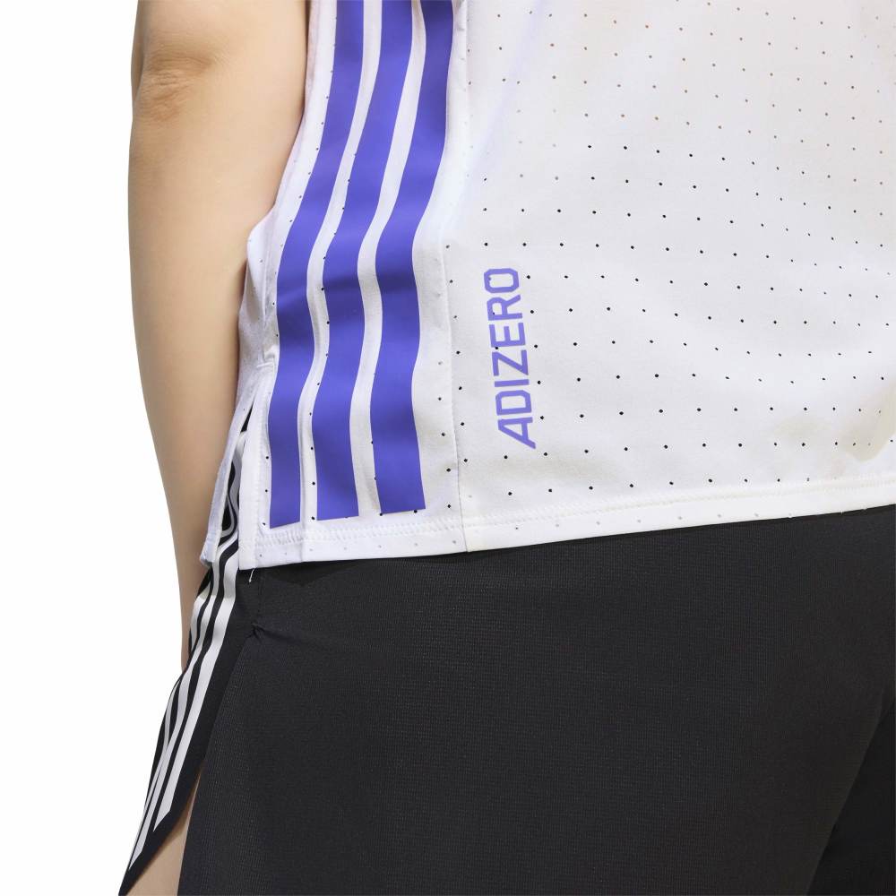 Adidas Adizero T-skjorte Herre Hvit/Blå