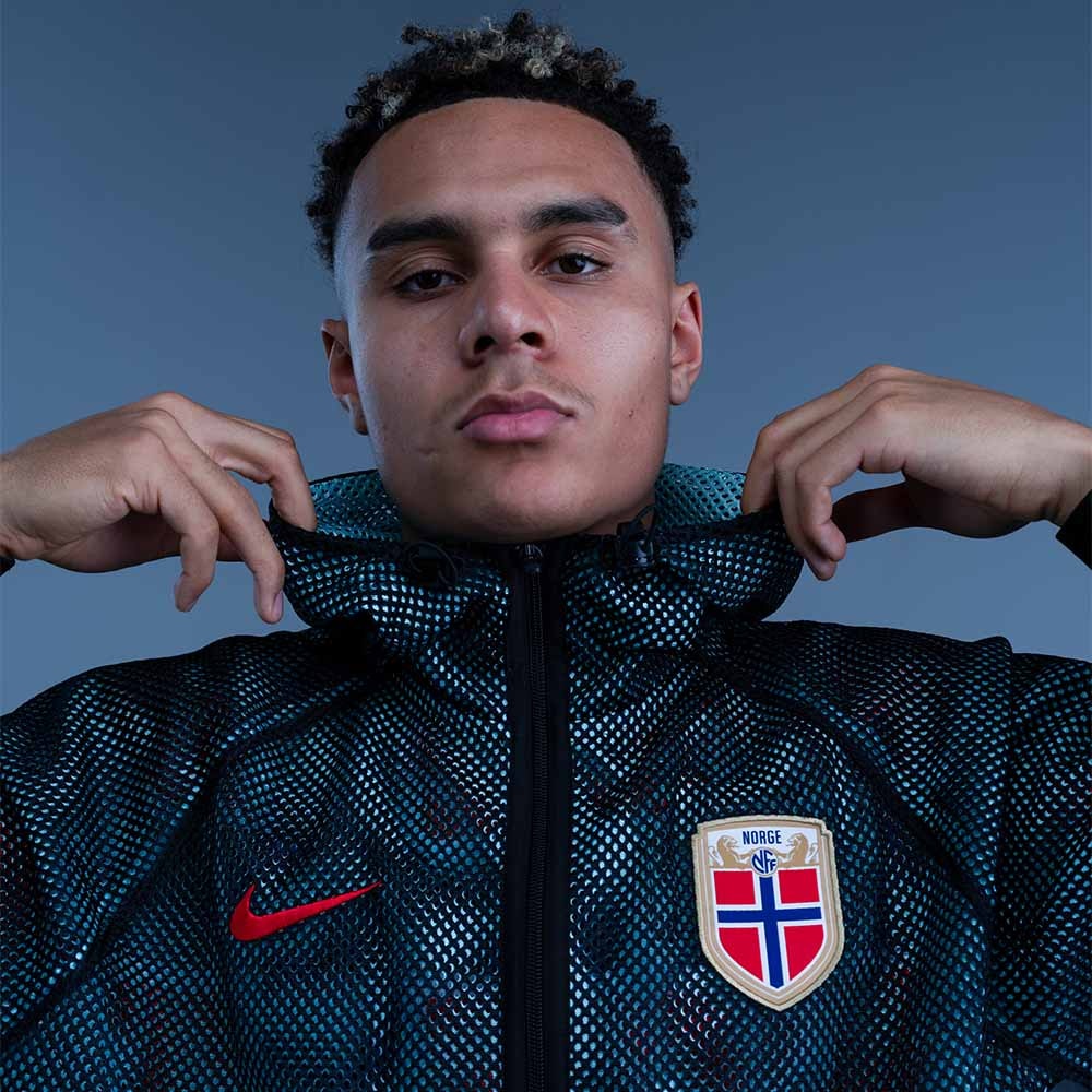 Nike Norge VM 2026 Dri-FIT Anthem Pre Match Jakke Sort/Grå