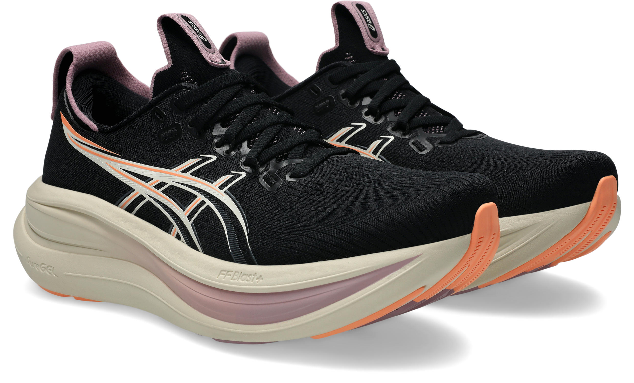 Asics Gel-Nimbus 28 Løpesko Dame Sort/Beige