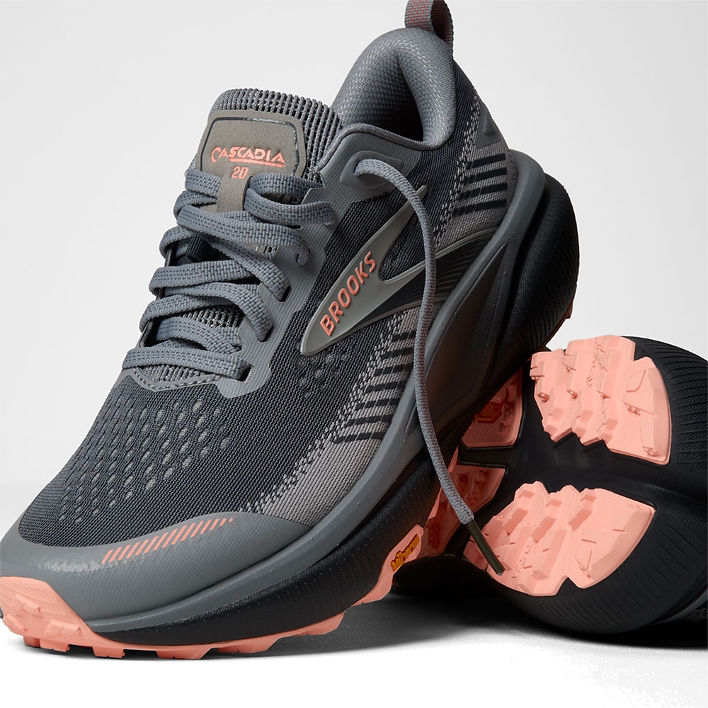 Brooks Cascadia 20 Løpesko Dame Grå
