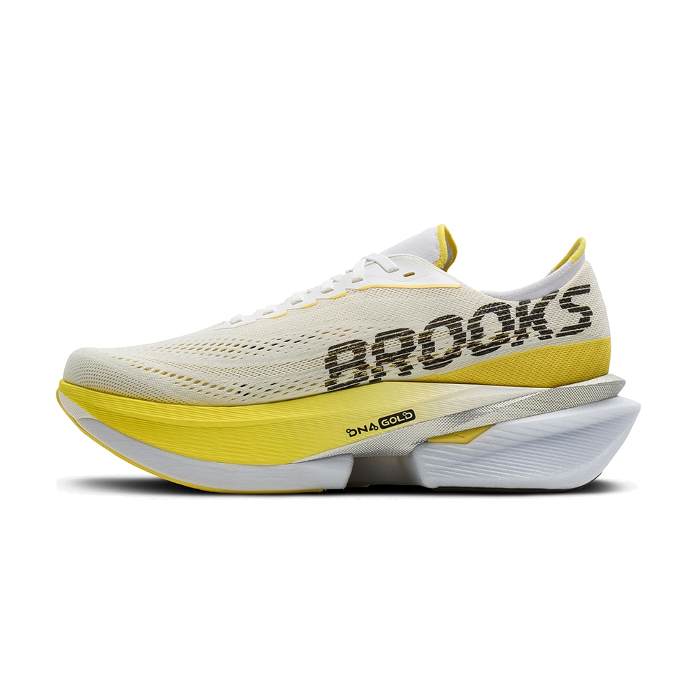 Brooks Hyperion Max 4 Løpesko Dame Hvit/Gul