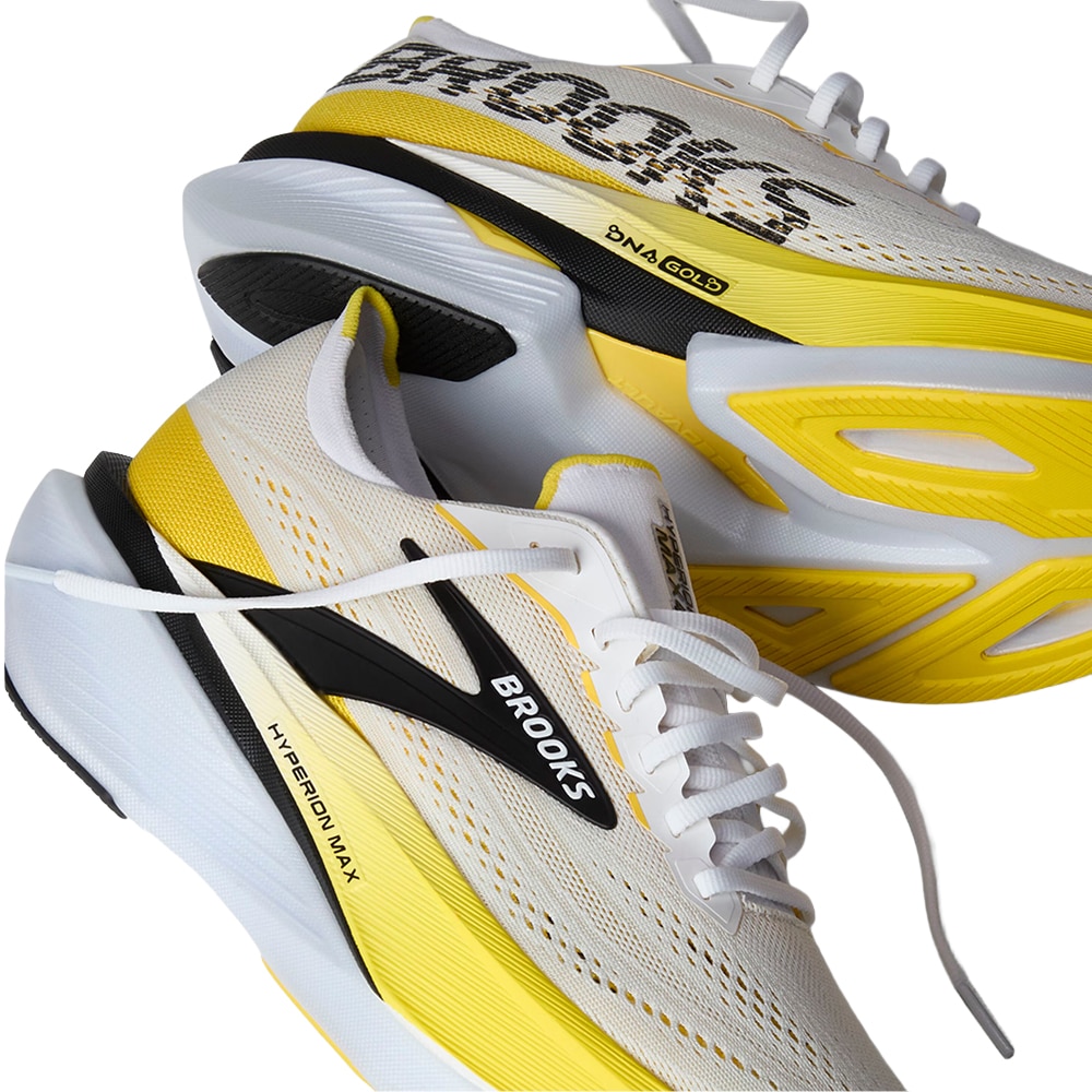 Brooks Hyperion Max 4 Løpesko Herre Hvit/Gul