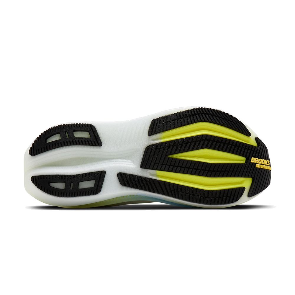Brooks Glycerin Max 2 Løpesko Herre Hvit/Blå/Gul