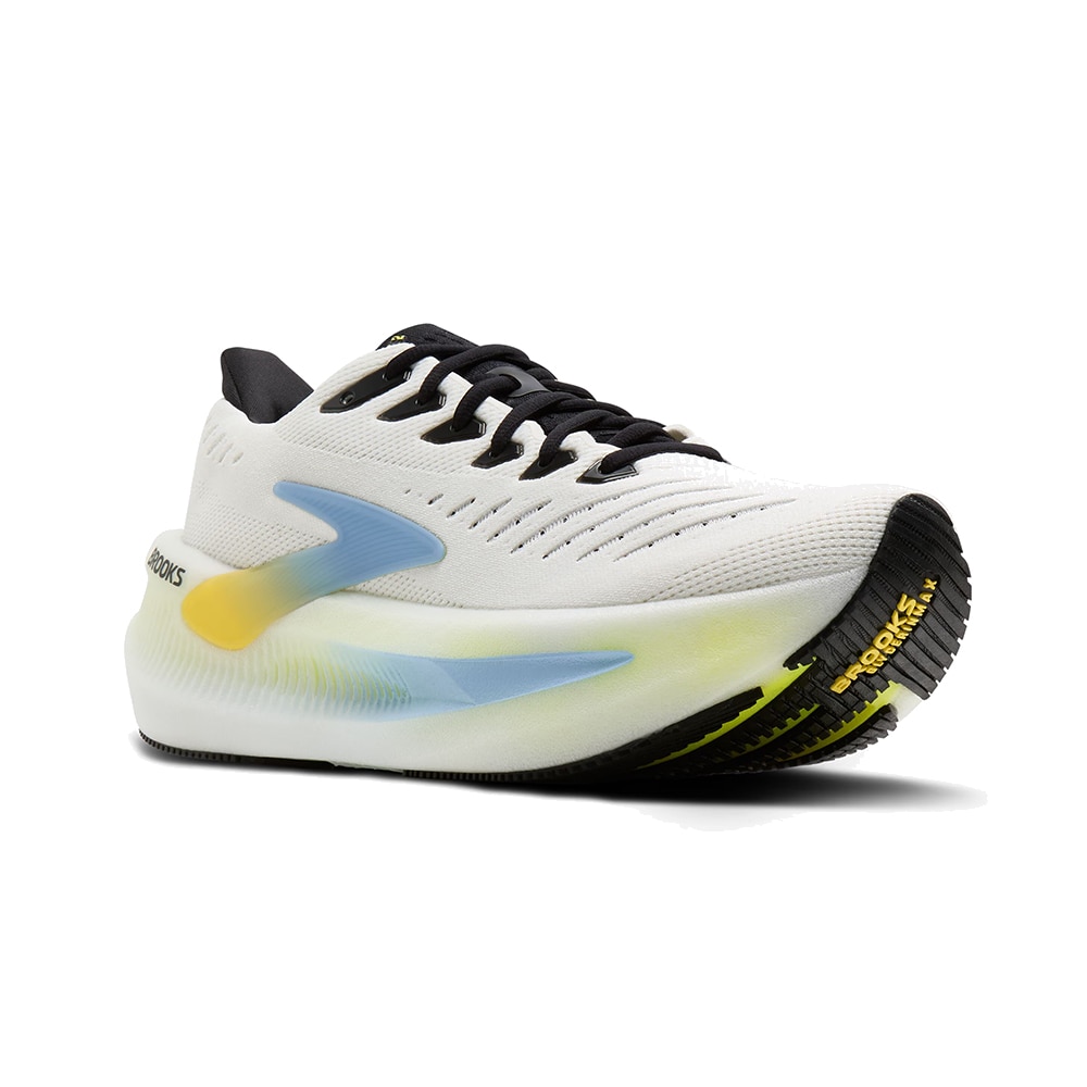 Brooks Glycerin Max 2 Løpesko Herre Hvit/Blå/Gul