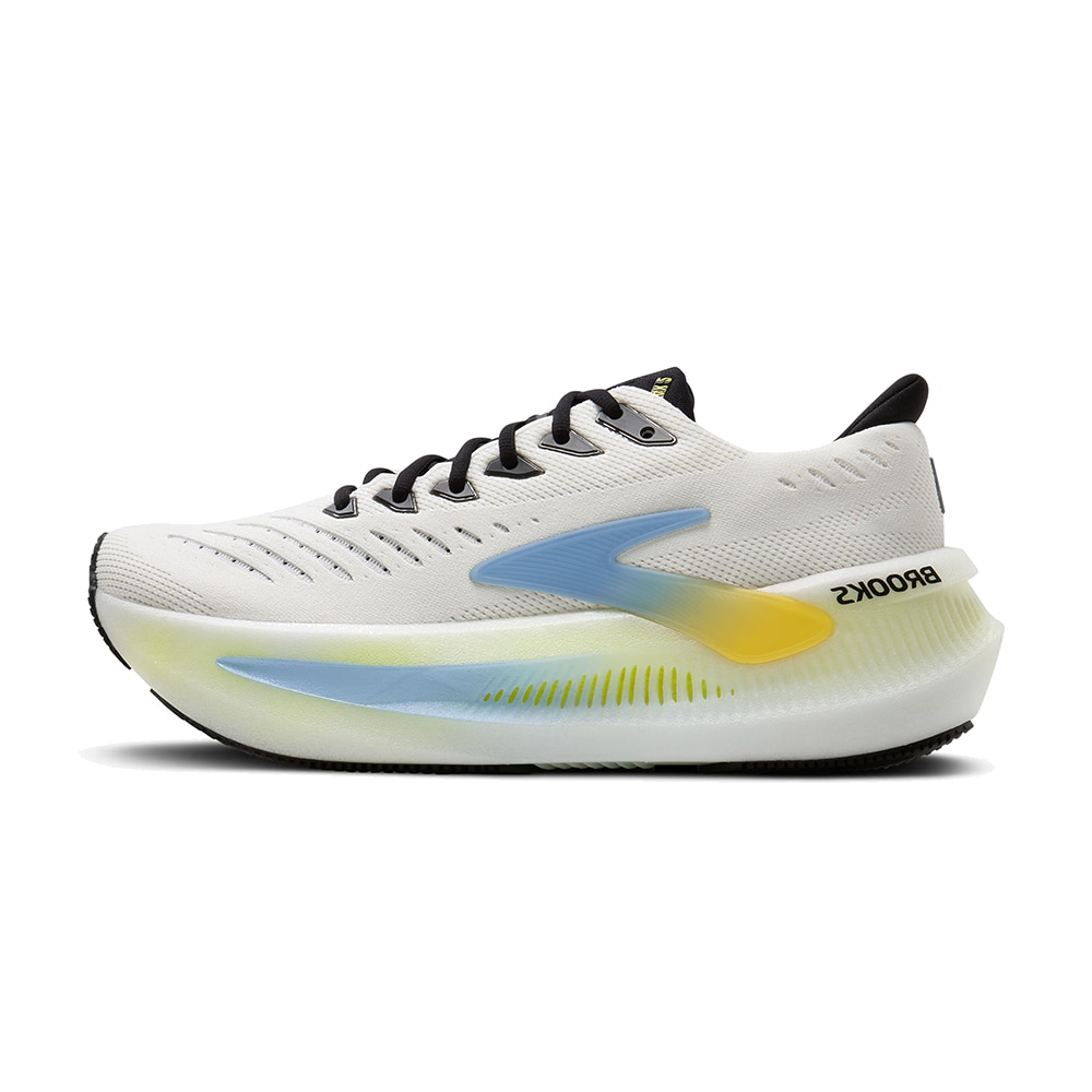 Brooks Glycerin Max 2 Løpesko Herre Hvit/Blå/Gul