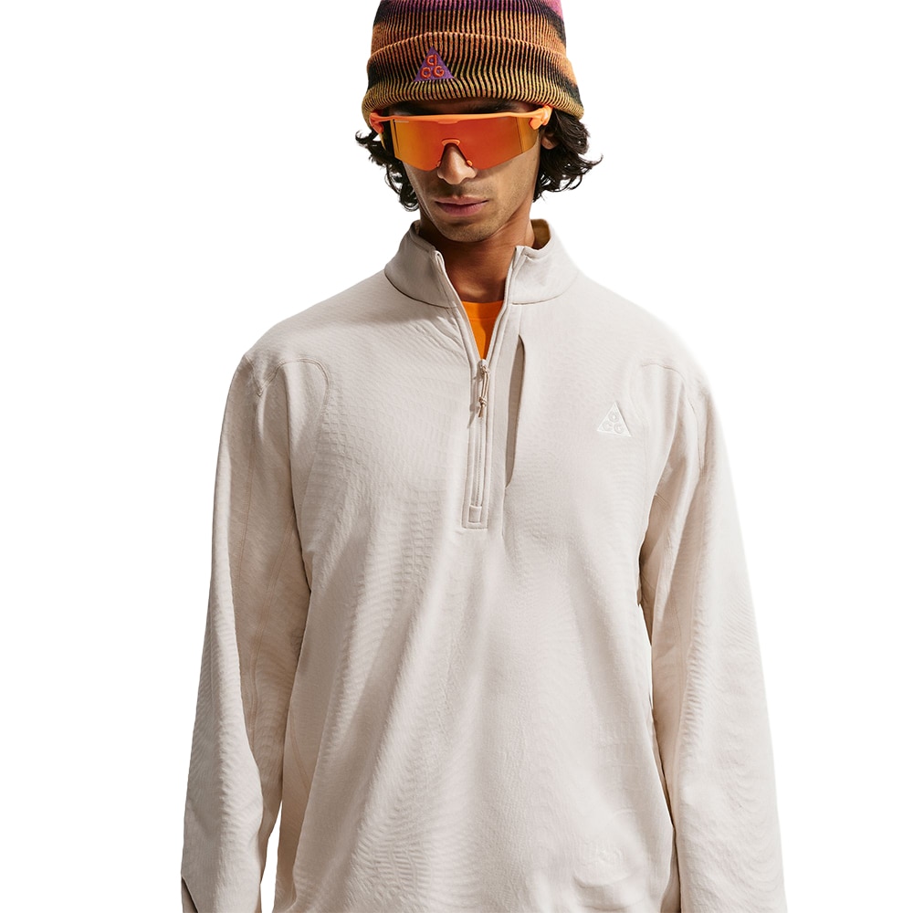 Nike ACG Wolf Grid Half-Zip Langermet Trøye Herre Hvit