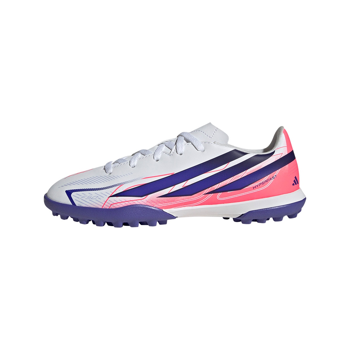 Adidas F50 Hyperfast Club TF Fotballsko Barn Chaos vs Control