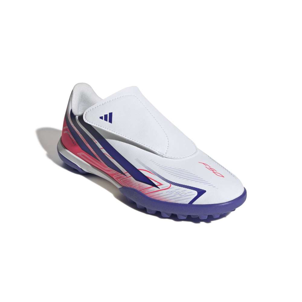 Adidas F50 Hyperfast Club Laceless TF Fotballsko Barn Chaos vs Control
