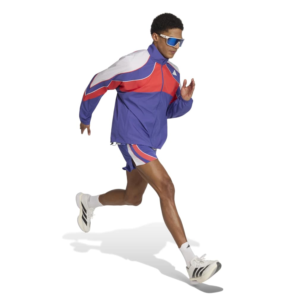 Adidas Adizero Løpeshorts Herre Blå/Hvit/Rød