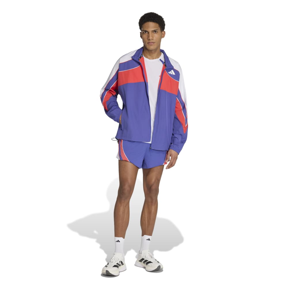 Adidas Adizero Løpeshorts Herre Blå/Hvit/Rød