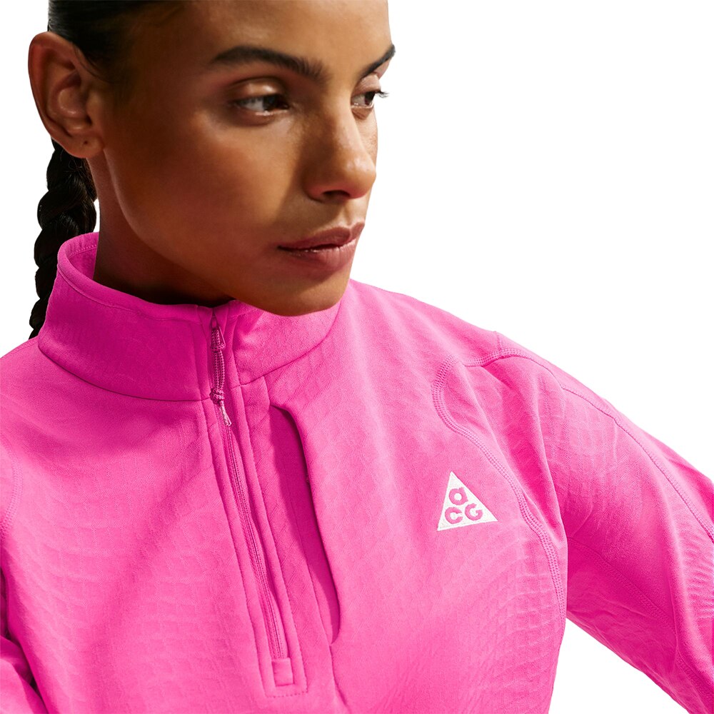Nike ACG Wolf Grid Half-Zip Langermet Trøye Dame Rosa
