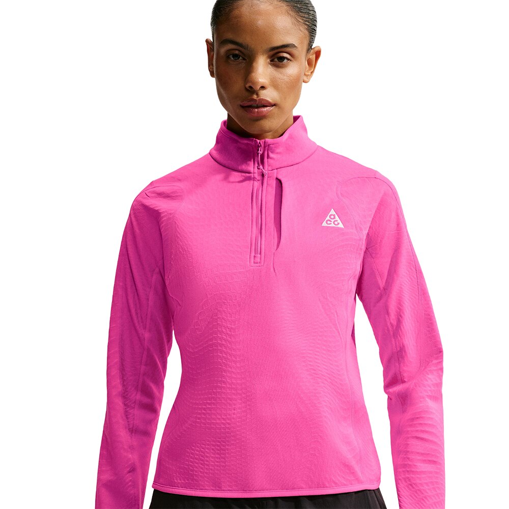 Nike ACG Wolf Grid Half-Zip Langermet Trøye Dame Rosa