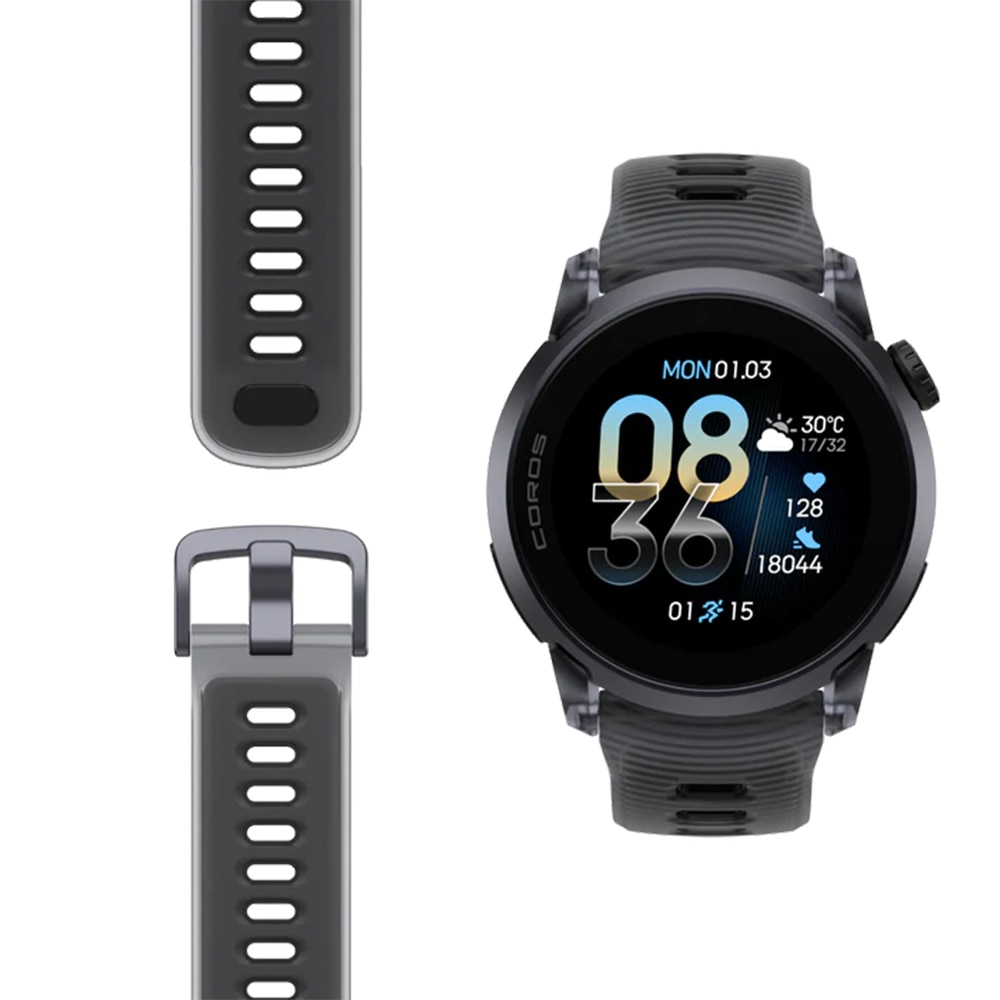 Coros Pace 4 Silicone Treningsklokke Sort